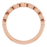 14K Rose 1/2 CTW Natural Diamond Anniversary Band